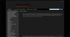 Desktop Screenshot of ninja-video.zivilist.com